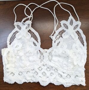 Free People Adella Bralette sz xs white